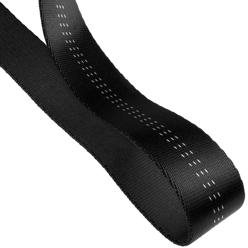 Black shop tubular webbing