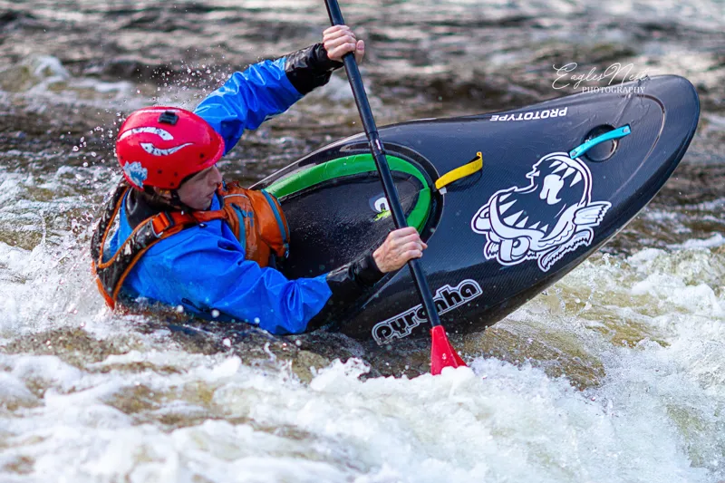 2021 Pyranha Ozone Lightweight Kevlar/Carbon Infusion Down River Freestyle Kayak-11