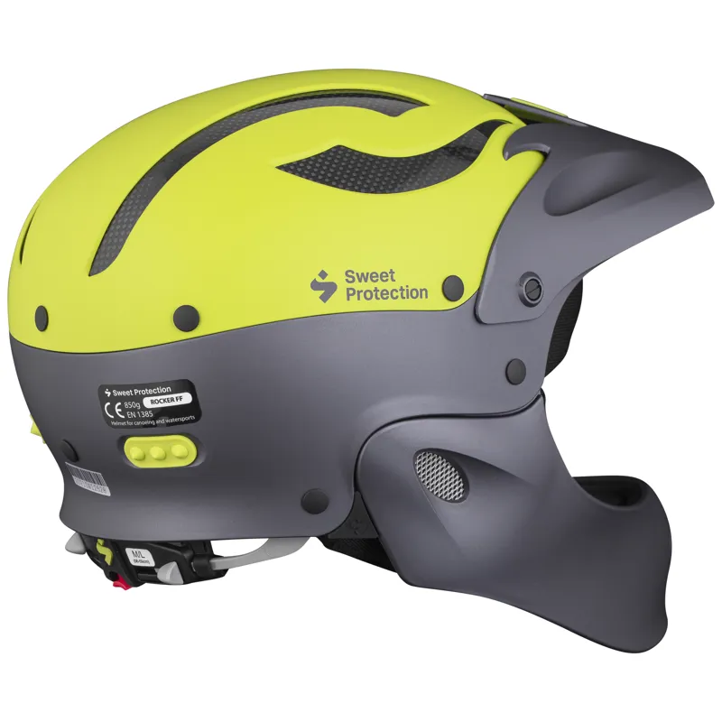 2022 Sweet Protection Rocker Full Face Whitewater Helmet Yellow LXL-2