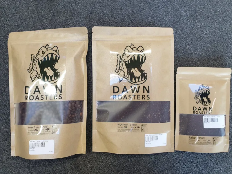 2021 Dawn Roasters x Pyranha 70g Ground Coffee