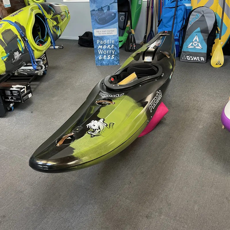 2023 Pyranha Kayaks Scorch X Whitewater Kayak Custom Black/Olive-1