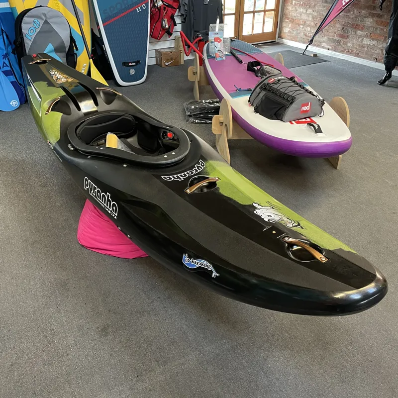 2023 Pyranha Kayaks Scorch X Whitewater Kayak Custom Black/Olive-2