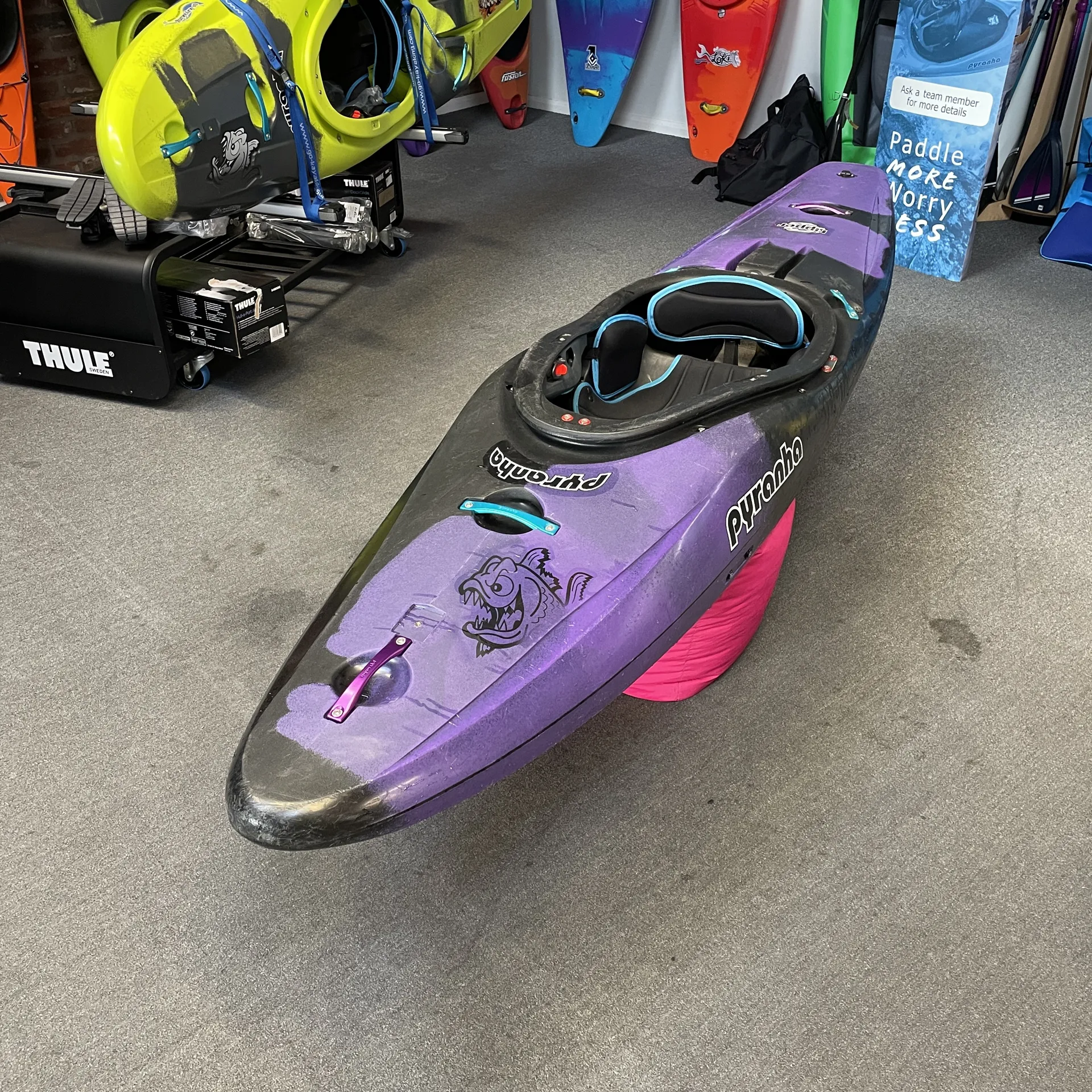 Pyranha Kayaks Ripper I Large Half Slice Whitewater Kayak Ex Demo