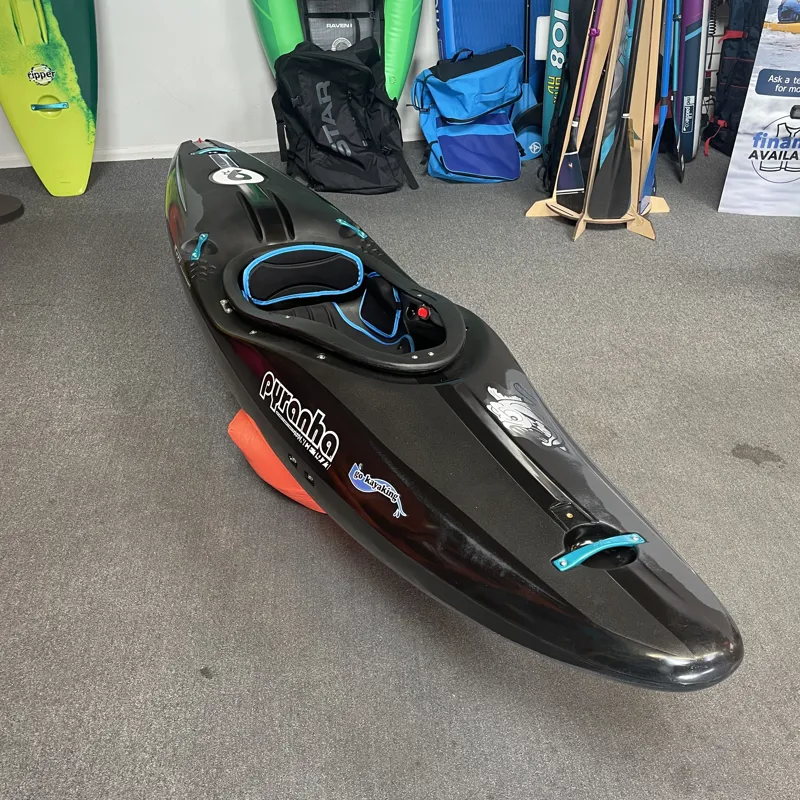 2023 Pyranha Kayaks 9R I Medium Whitewater River Kayak in Black Grey-3
