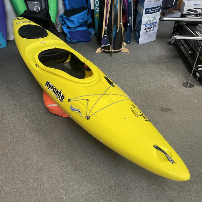 2023 Pyranha Fusion 2 Medium Crossover Kayak in Yellow with Twistlock-2