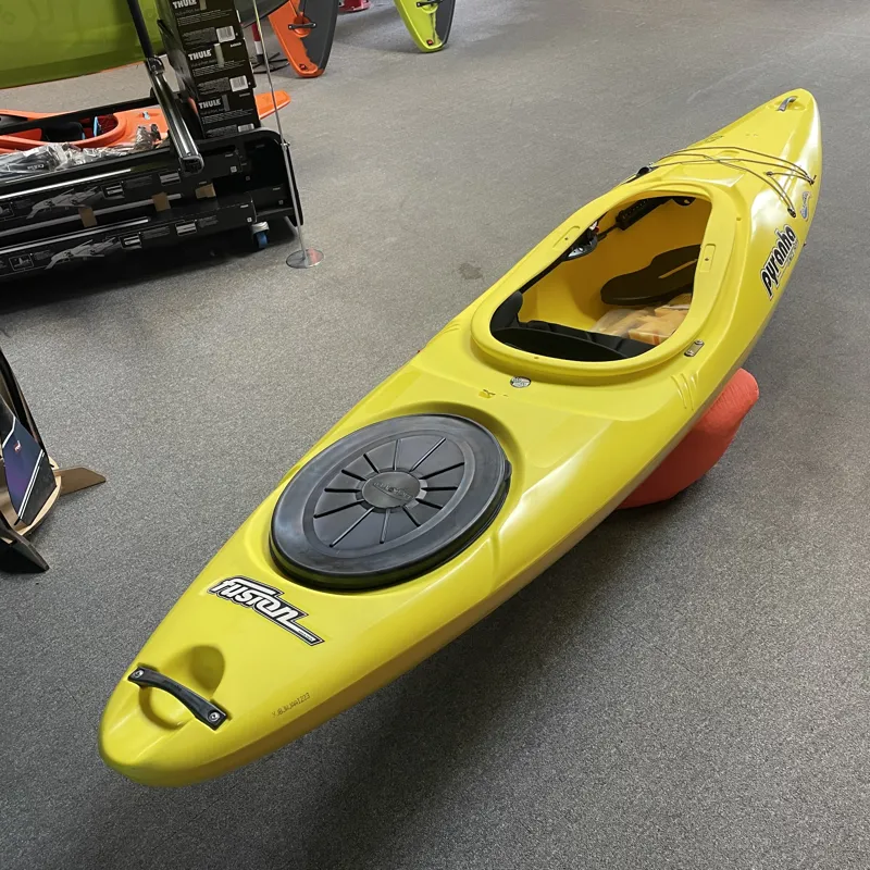 2023 Pyranha Fusion 2 Medium Crossover Kayak in Yellow with Twistlock-3