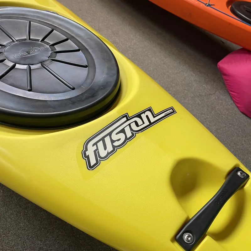 2023 Pyranha Fusion 2 Medium Crossover Kayak in Yellow with Twistlock