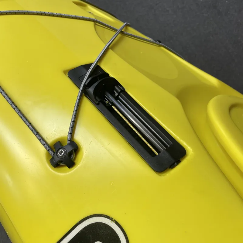 2023 Pyranha Fusion 2 Medium Crossover Kayak in Yellow with Twistlock-13