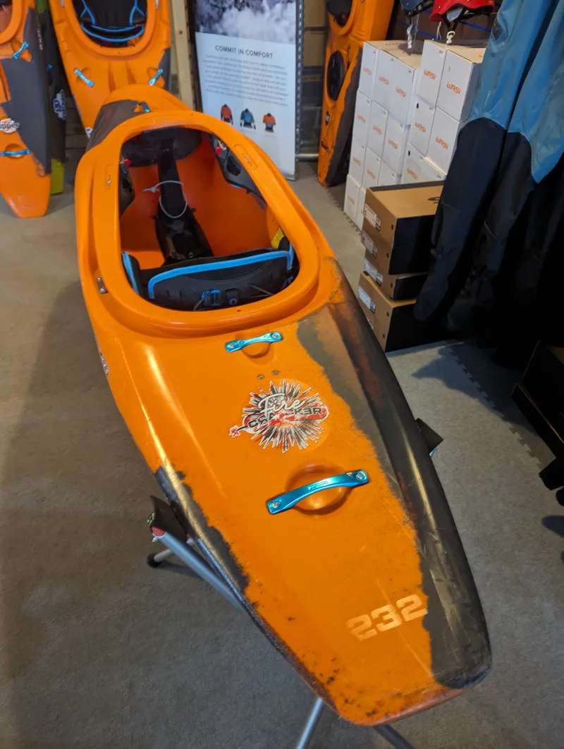 2023 Pyranha Firecracker Fire Ant 232 Whitewater Kayak Ex Demo-1