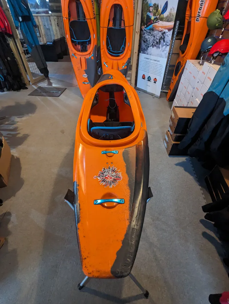 2023 Pyranha Firecracker Fire Ant 232 Whitewater Kayak Ex Demo-3