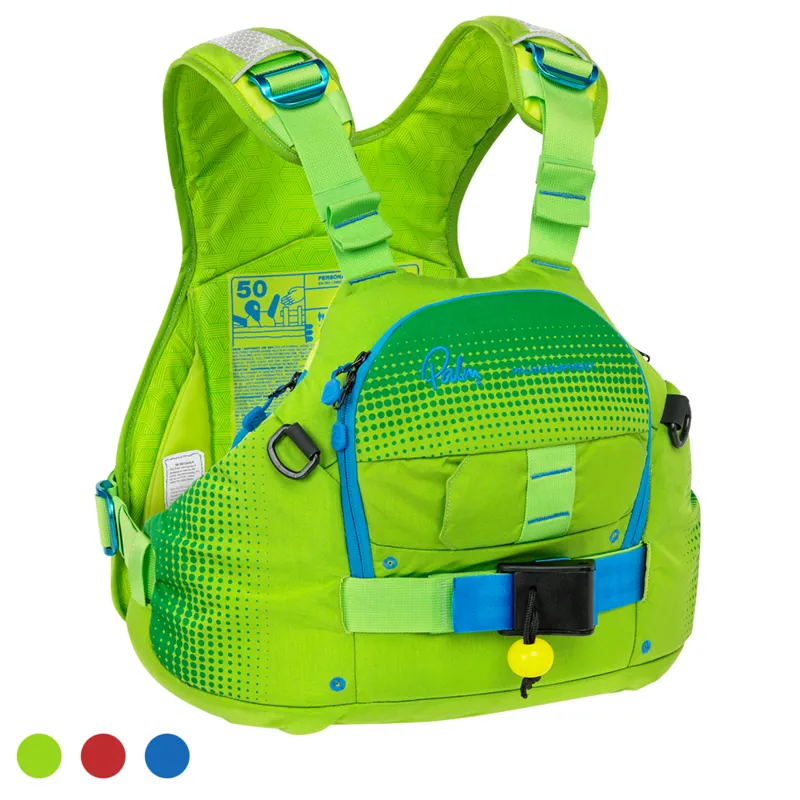 2021 Palm Equipment Nevis Whitewater Buoyancy Aid in Green Red or Blue