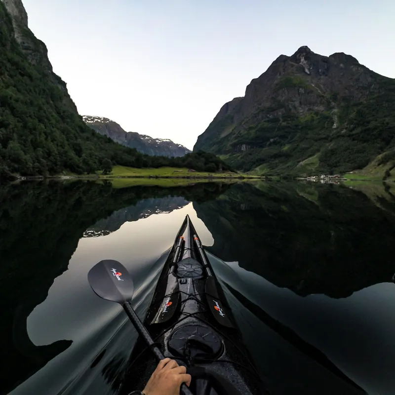 2022 Aquabound Tango 2 Piece Low Angle Carbon Sea Kayak Paddle-4