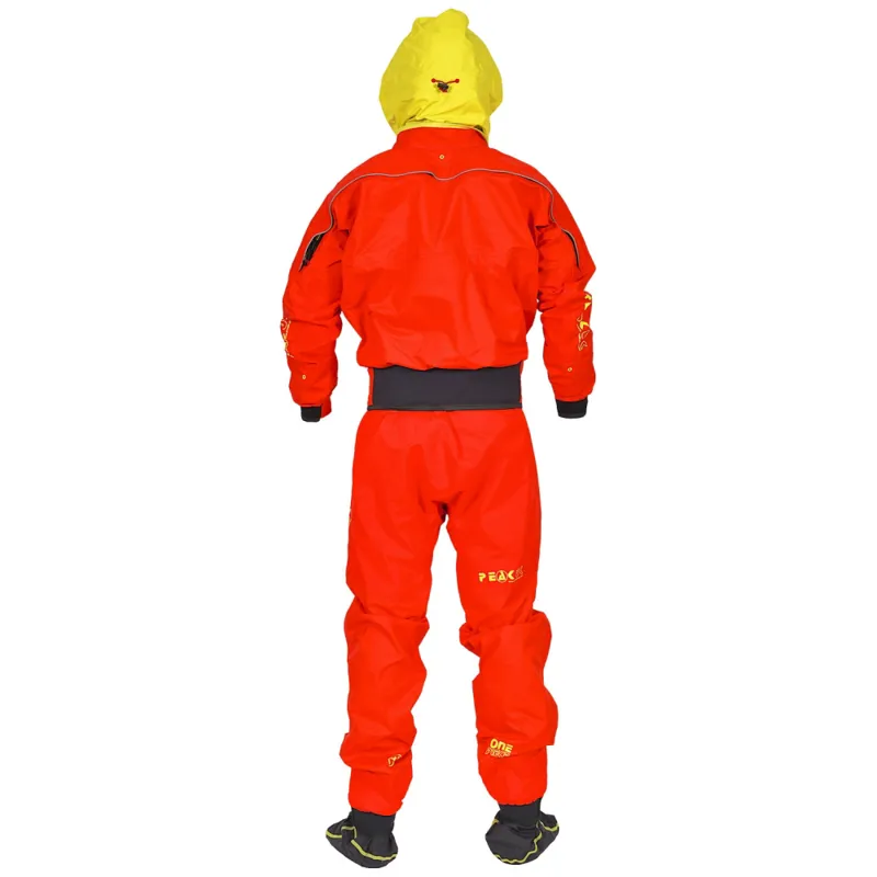 2021 Peak UK Adventure One Piece Touring Immersion Suit in Red-3