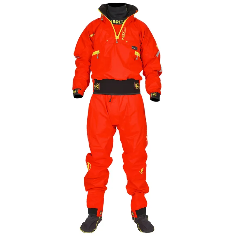 2021 Peak UK Adventure One Piece Touring Immersion Suit in Red-5