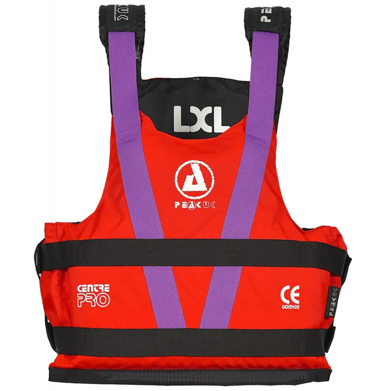 2021 Peak UK Centre Pro Hard Wearing Centre Buoyancy Aid in Red