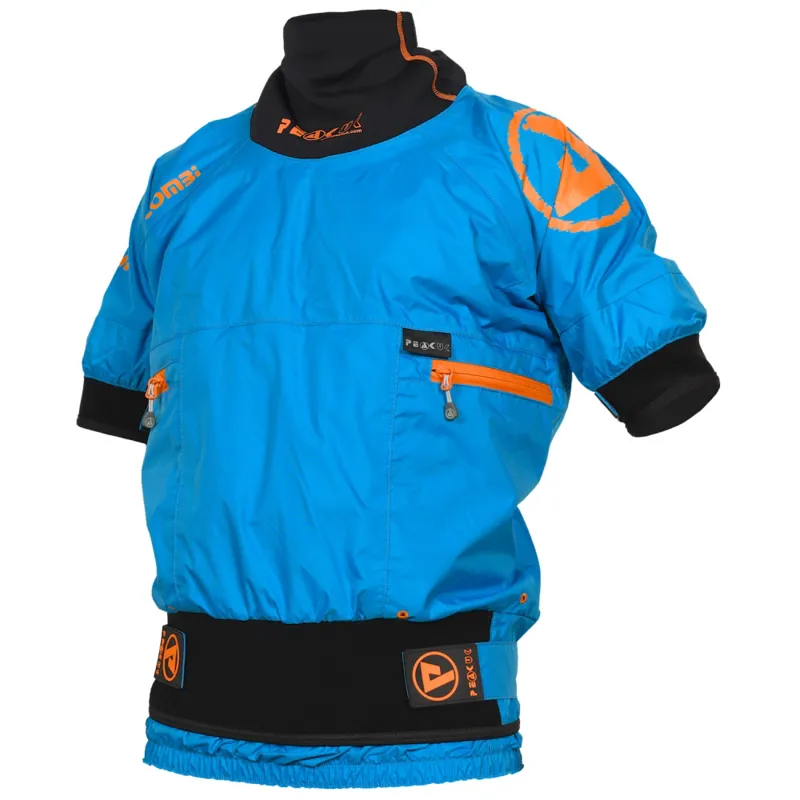 2018 Peak Uk Combi Short Semi Dry Jacket Blue/Lime