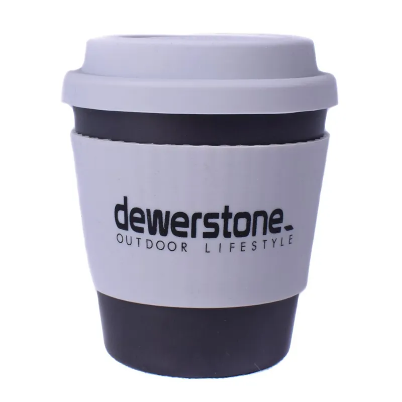2021 dewerstone Bamboo Reusable Coffee Cup Black 8oz