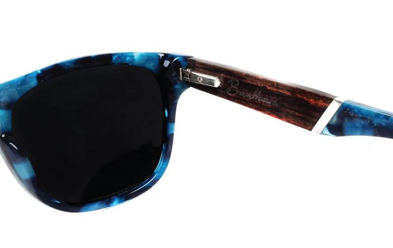 2019 Dewerstone Bantham Polarized Sunglasses Blue Marble-2