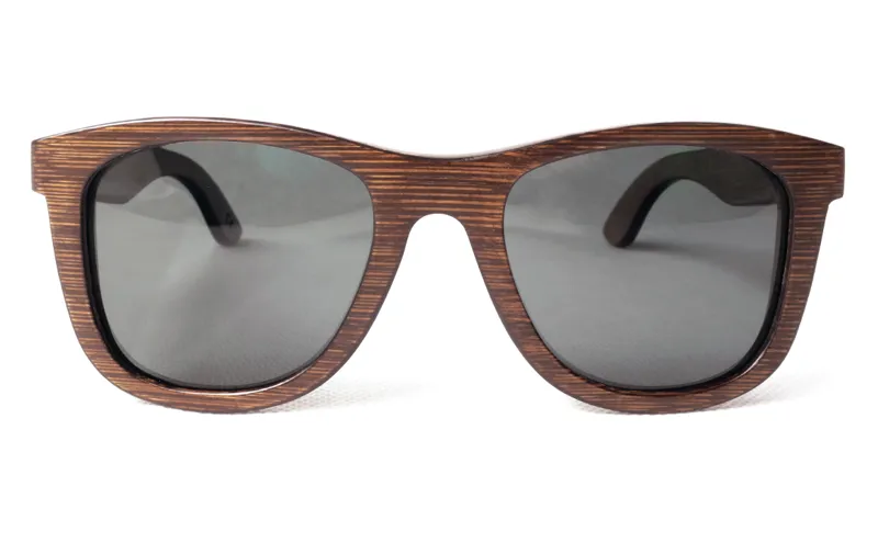 2018 Dewerstone Cirros Brown Bamboo Polarized Wooden Sunglasses-1