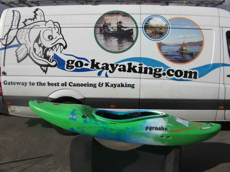 Ex Demo Pyranha Burn 3 LARGE. Lime Blue White with C4S Outfitting-1