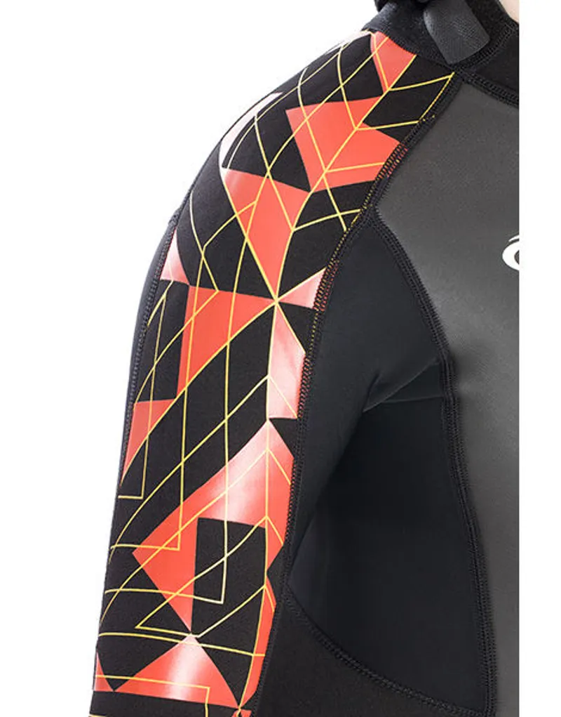 2018 Typhoon Storm 3mm Boys Full Wet Suit Orange-1