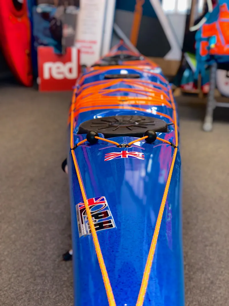 2019 P and H Cetus MV Kevlar/Diolen Blue/Orange/Orange Metalflake Deck-1