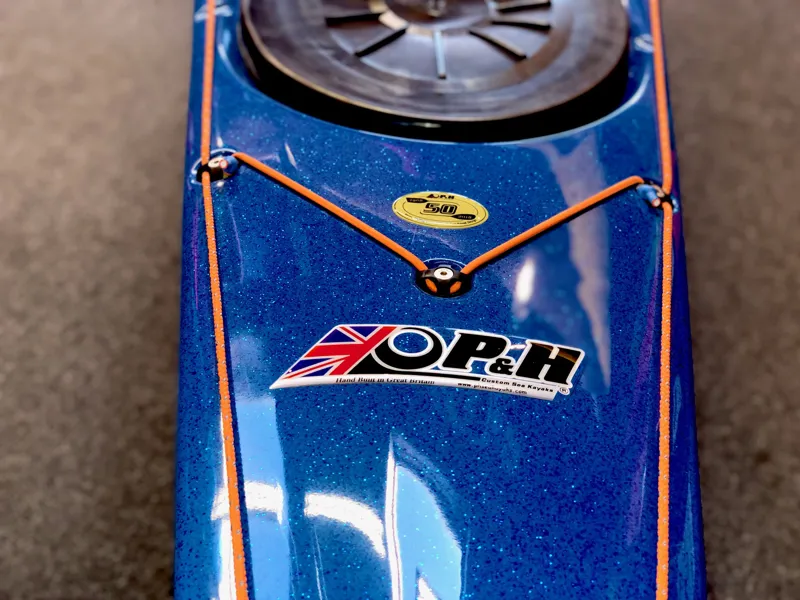 2019 P and H Cetus MV Kevlar/Diolen Blue/Orange/Orange Metalflake Deck-2