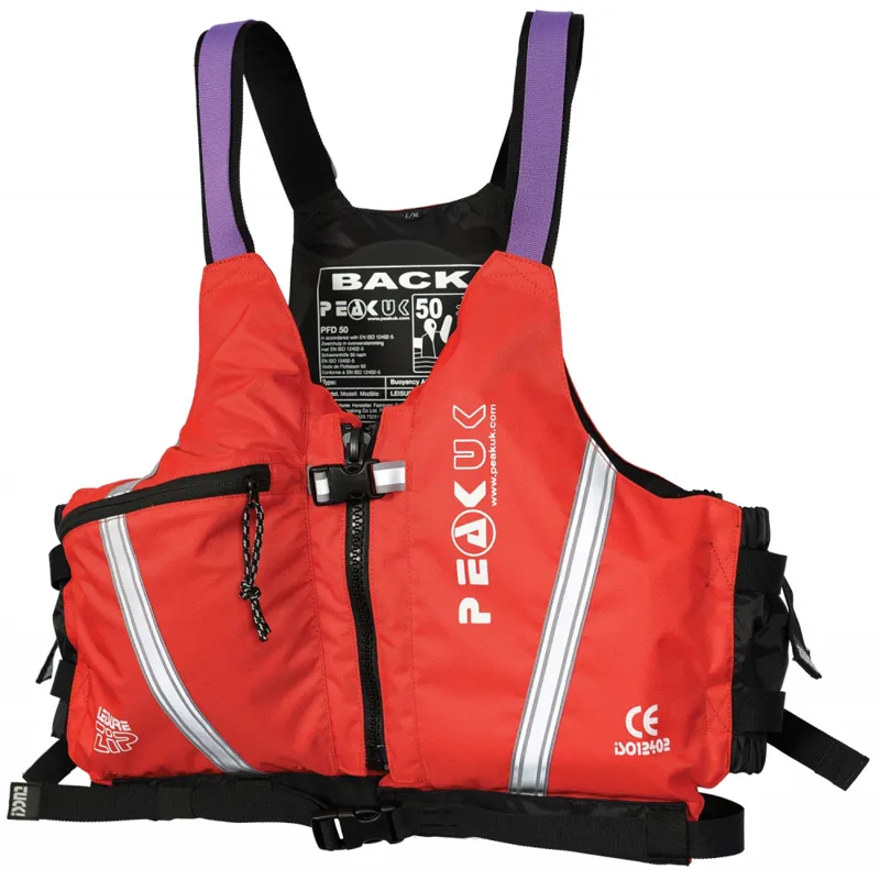 2019 Peak UK Leisure Zip Buoyancy Aid Red