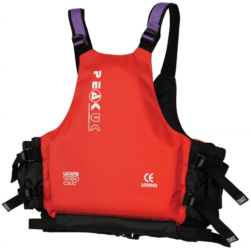 2019 Peak UK Leisure Zip Buoyancy Aid Red-1