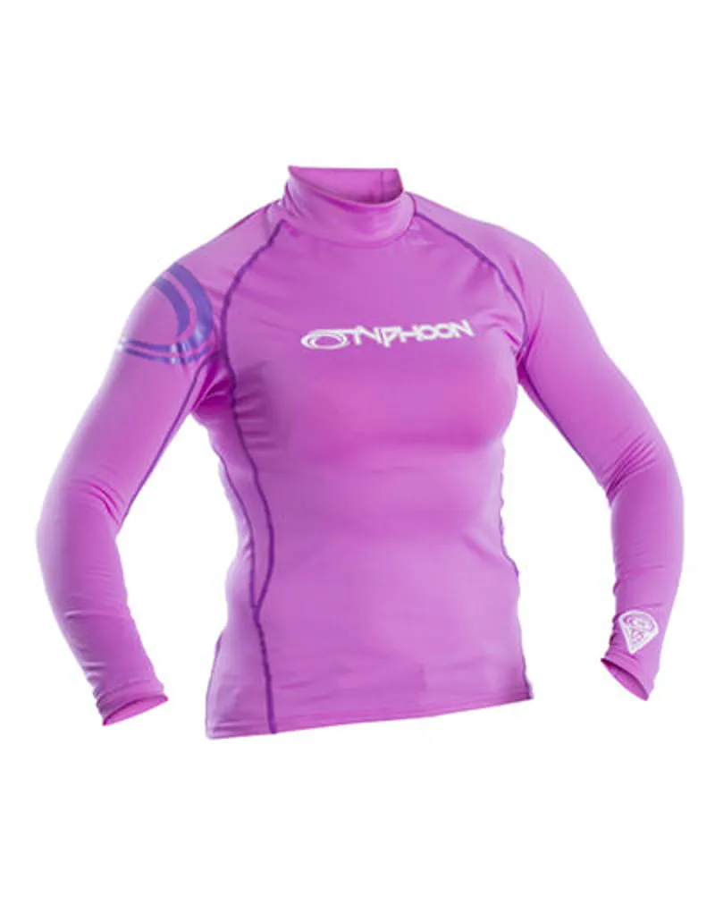 2018 Typhoon Rash Vest Long Sleeved Womens Violet