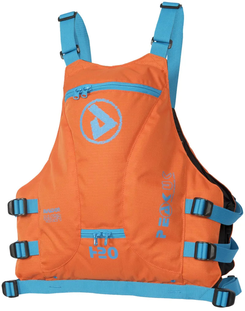 2021 Peak UK Marathon Racer Buoyancy Aid Lime Black or Orange-2