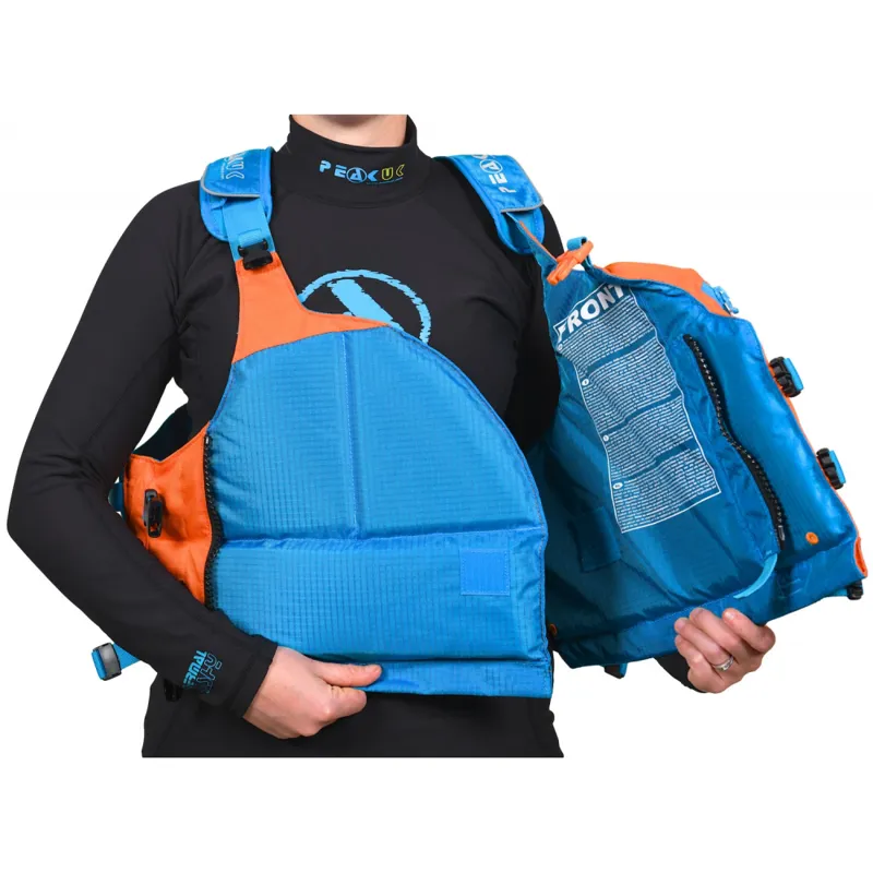 2021 Peak UK River Wrap Buoyancy Aid Mens and Womens sizes in Orange-2