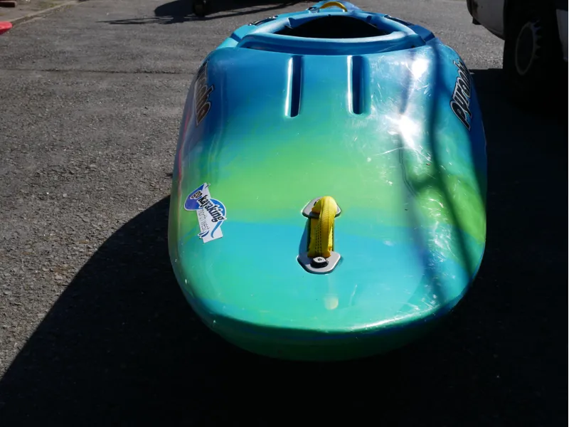 2018 Pyranha Z.One Connect Medium Turquiose Lime Fuschia Used-2