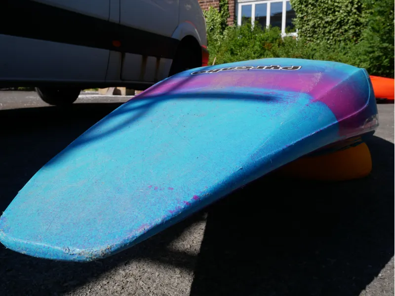 2018 Pyranha Z.One Connect Medium Turquiose Lime Fuschia Used-9