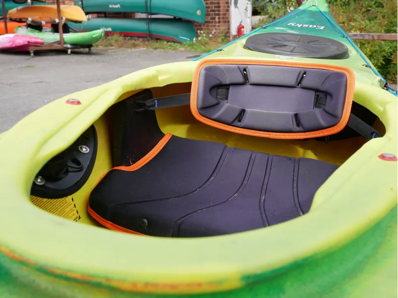 Venture Easky 15 Yellow Green Red Skeg Used-3