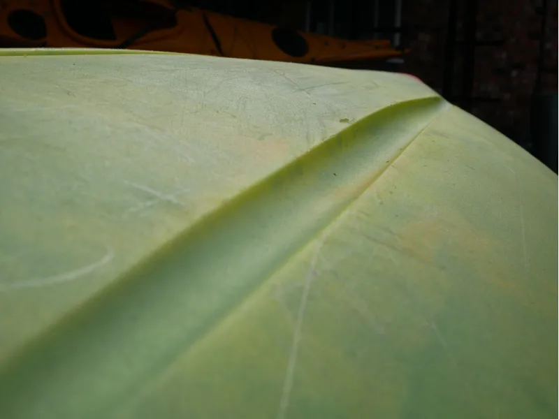 Venture Easky 15 Yellow Green Red Skeg Used-7