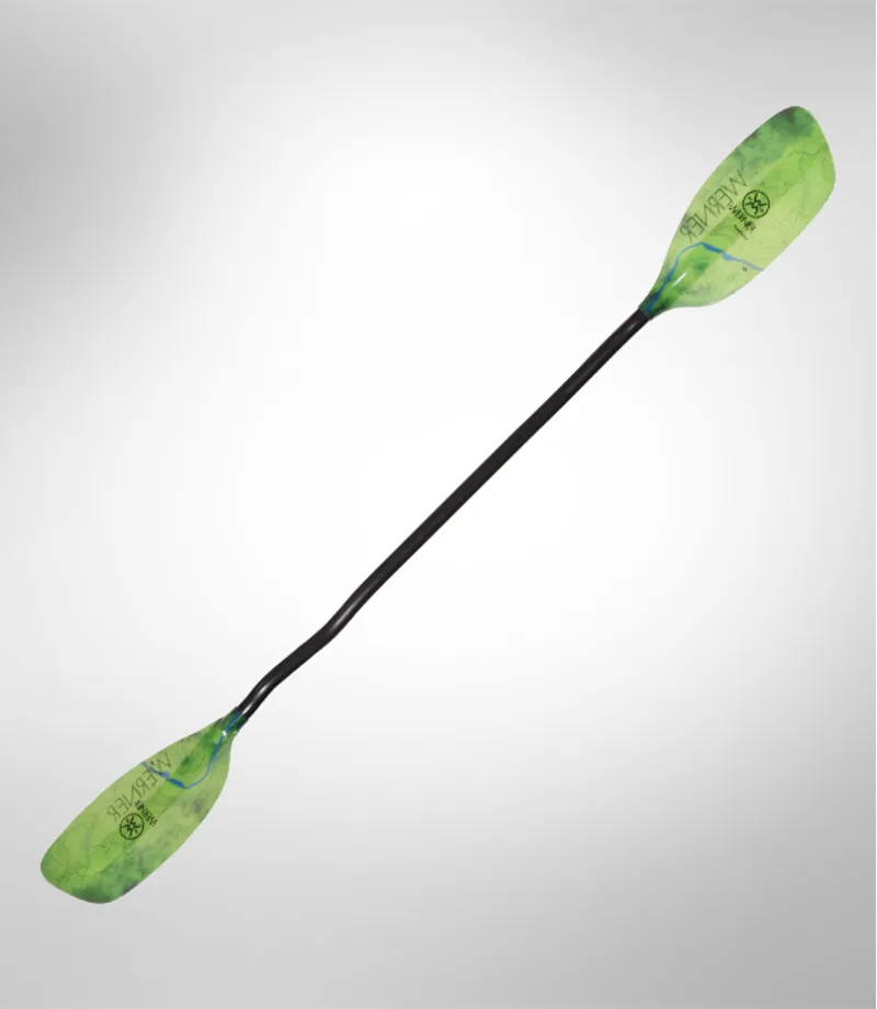 2019 Werner Powerhouse Glass Blades Carbon Crank Whitewater Paddle-4