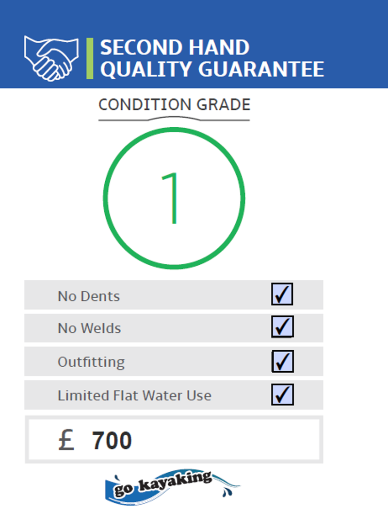 Ex Display Pyranha Burn 3 Medium Kayak in Lime/White/Blue-2