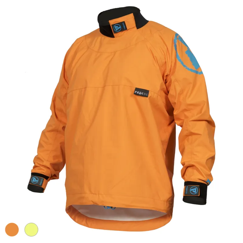 2019 Peak UK Pro Long Sleeve Windproof Unisex Splash Jacket in Orange or Lime