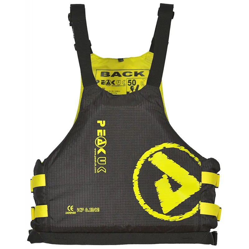 2021 Peak UK Racer Pro Low Profile Whitewater Buoyancy Aid Black or Blue-2