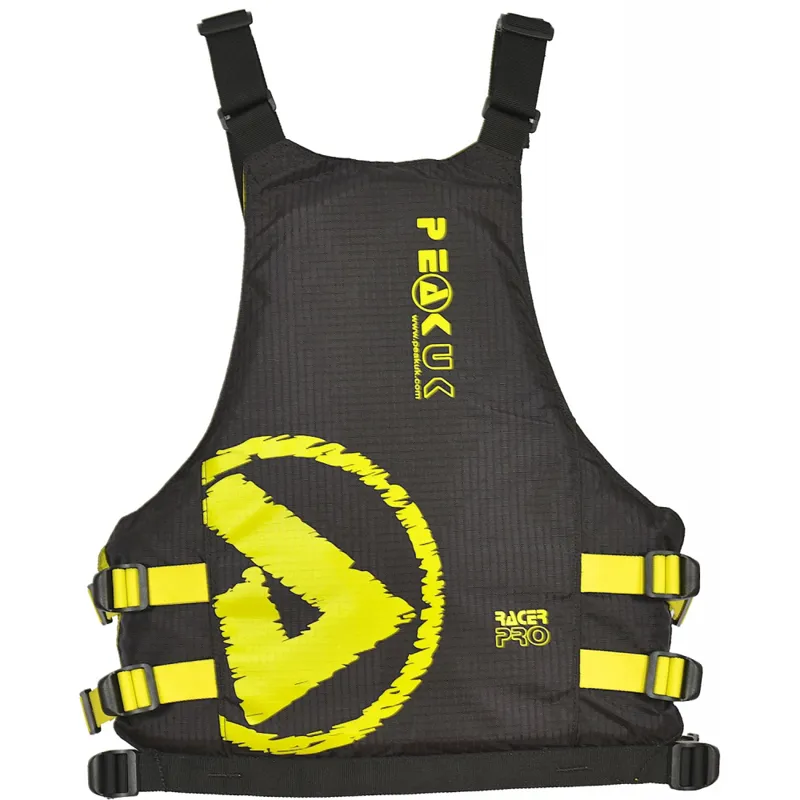2021 Peak UK Racer Pro Low Profile Whitewater Buoyancy Aid Black or Blue-3