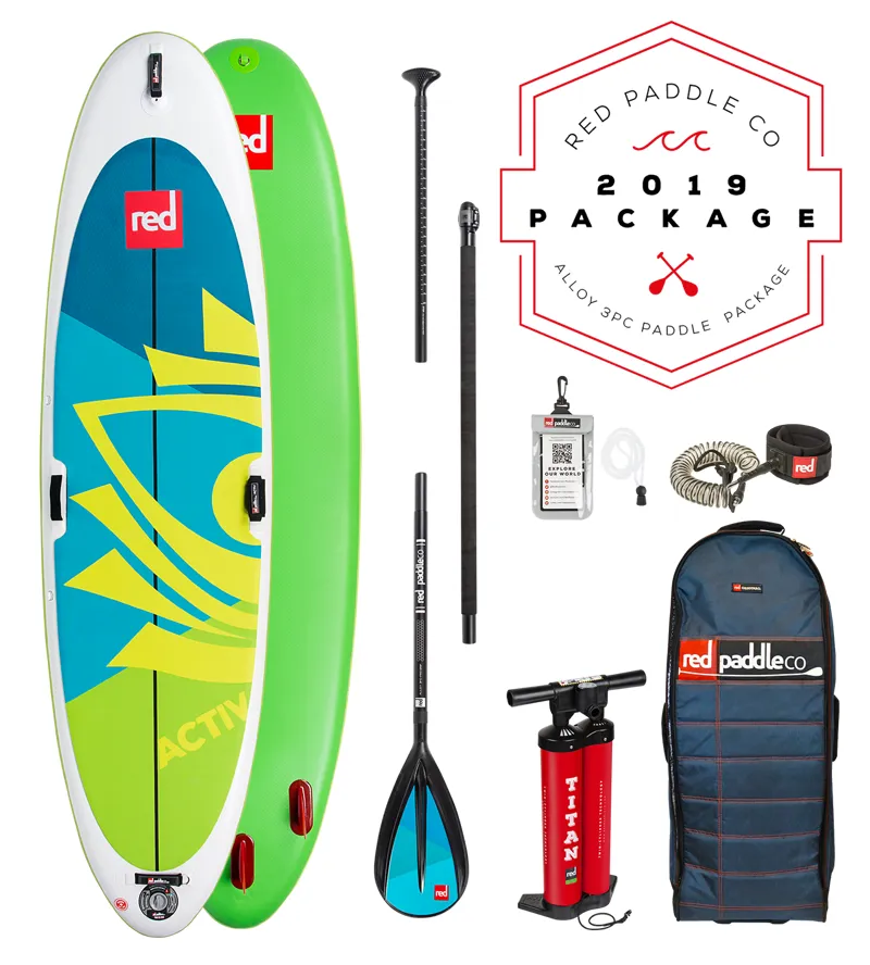 2019 Red Paddle Co Ride 10 8 Activ Yoga SUP - Package Deal