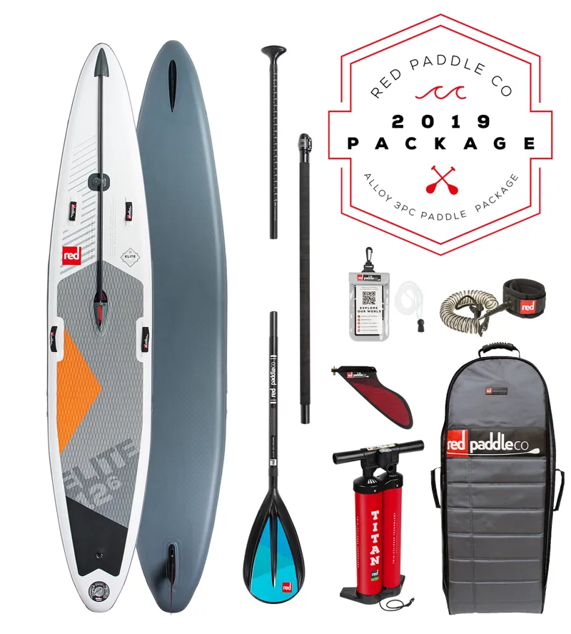 2019 Red Paddle Co Elite 12 6 x 26 Race SUP - Package Deal