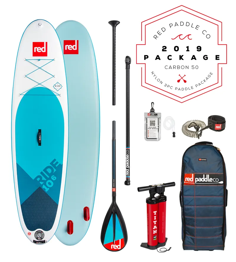 2019 Red Paddle Co Ride 10 6 x 32 SUP Board - Package Deal