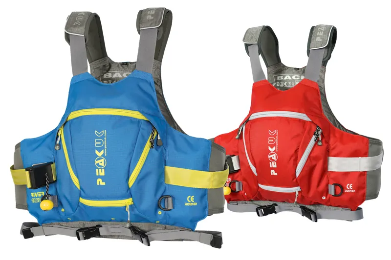 2017 Peak UK River Guide Vest Buoyancy Aid Red or Blue