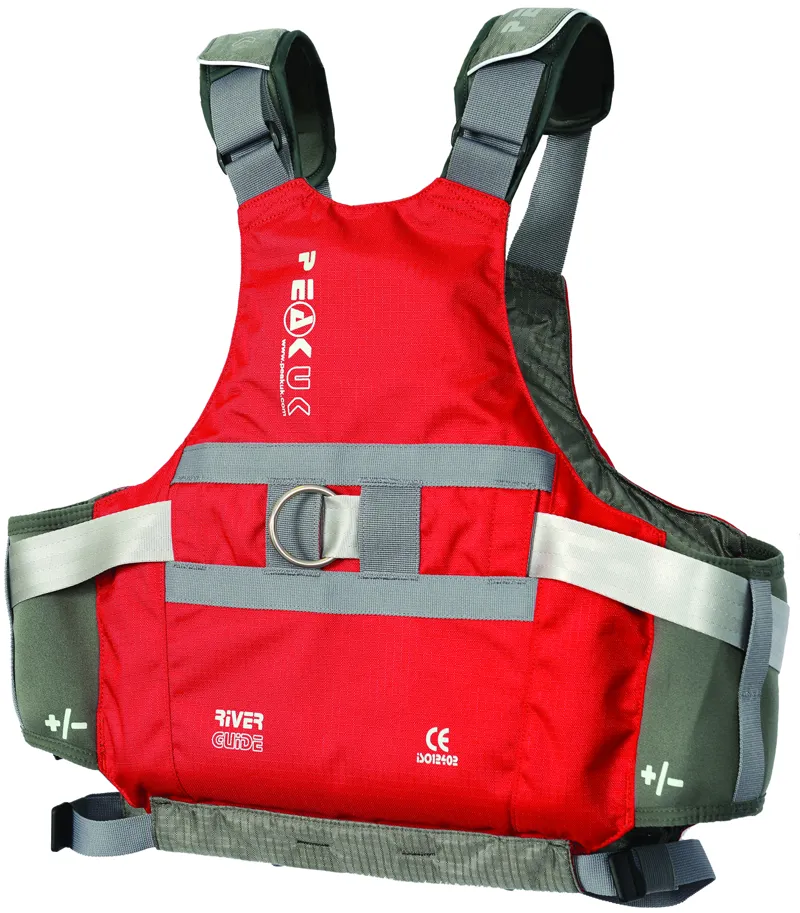 2017 Peak UK River Guide Vest Buoyancy Aid Red or Blue-3