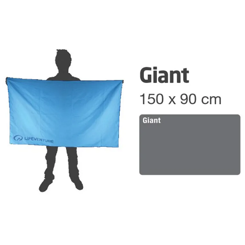 Lifeventure Soft Fibre Lite Towel Grey-3