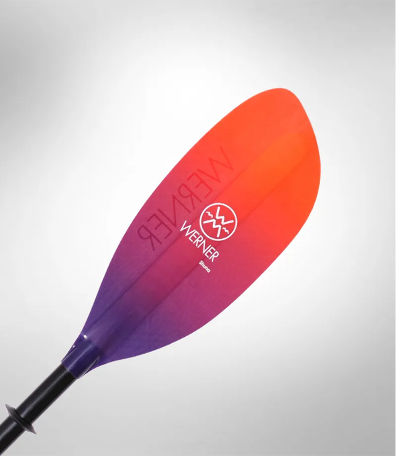 2019 Werner Shuna Glass Blade Carbon Straight Shaft Sea Paddle-4