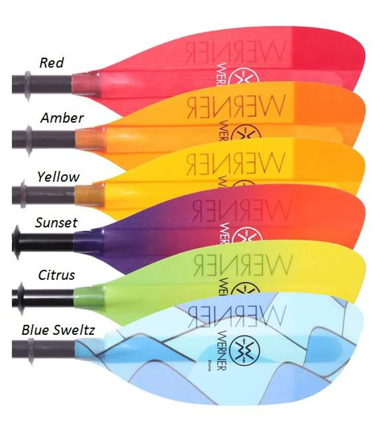 2019 Werner Shuna Glass Blade Carbon Straight Shaft Sea Paddle