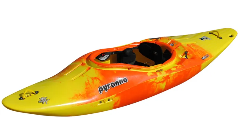Pyranha Z One Large Kayak in Connect River Yellow/Jaffa